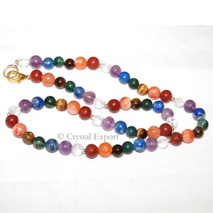 Collar de cuentas redondas para chakras, collar de cuentas redondas - Product Image 1
