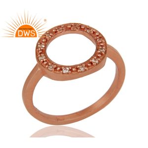 หลายสีขาวพลอยบุษราคัมผู้จัดจำหน่ายเครื่องประดับจัดงานแต่งงานกุหลาบชุบทองงบแหวนเครื่องประดับผู้ผลิต - Product Image 2