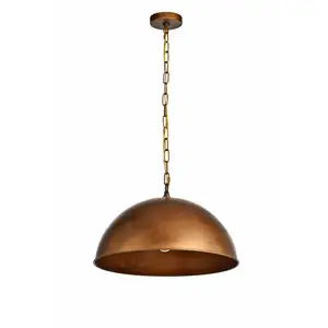 Индивидуальный подвесной светильник с 1 лампой, люстра в стиле индастриал с регулируемой длиной, Круглый купол для столовой, гостиной