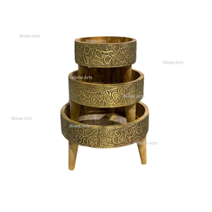 Juego de 3 Soportes para Tartas de Diferentes Tamaños, Diseño Moderno, Soporte de Madera para Dulces Islámicos, para Uso en el Hogar y Restaurantes - Product Image 5