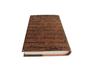 สมุดโน๊ต B6หนังแท้สไตล์วินเทจงานประดิษฐ์ตัวอักษรพร้อมกระดาษสีขาวสำหรับเป็นของขวัญ - Product Image 3