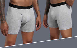 Ropa interior de boxeo transpirable cómoda para hombre OEM/ODM modelo suave de secado rápido con forro de algodón diseño fresco - Product Image 5