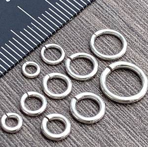 Anillos de anillo de salto abiertos y cerrados redondos de Plata de Ley 925 de 4mm a 10mm, hallazgos de joyería al por mayor, proveedor de fábrica, tienda en línea - Product Image 3