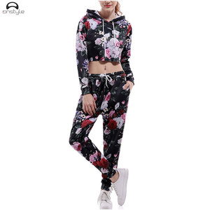 Logo personnalisé vente en gros 2024 femmes ensemble jogger costumes sport femmes survêtement deux pièces tenues femmes 2 pièces ensemble vêtements - Product Image 1