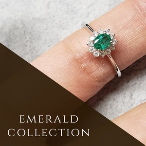Production rapide de bijoux spécialisés de haute qualité en or blanc massif 18 carats avec diamant et émeraude d'Afrique, sertissage clos pour mariage - Product Image 5