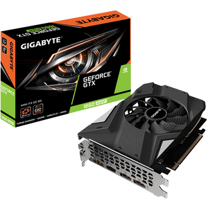 Tarjeta gráfica para juegos GIGABYTE <span class=keywords><strong>GeForce</strong></span> GTX 1660 SUPER MINI ITX OC 6G usada con interfaz de memoria de 6GB GDDR6 de 192 bits - Product Image 1