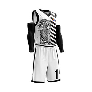 Uniforme de basketball unisexe blanc par sublimation 2026 avec propriétés respirantes, antibactériennes et à séchage rapide, et option grandes tailles - Product Image 2