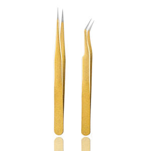 Ensemble de pinces à cils en acier de qualité supérieure 2026 avec 3 boîtes de rangement de type mallette pour un rangement pratique - Product Image 5