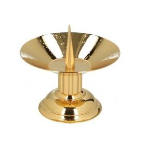 Juego de portavelas florales de aluminio con acabado de plata, portavelas decorativo de alta calidad, BASSIC, 2 unidades - Product Image 4