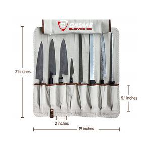 Couteau en cuir Roll Bag Couteaux personnalisés Poches de rangement Roll Organizer Chef Bag for Knife Tools - Product Image 2