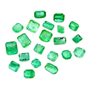 เครื่องประดับอัญมณีทรงเหลี่ยมเหลี่ยมเหลี่ยมเพชรพลอยมรกต,พลอยมีค่ามรกตทรงเหลี่ยมรูปไข่ไม่ทำให้ร้อนใช้สำหรับตกแต่ง - Product Image 1