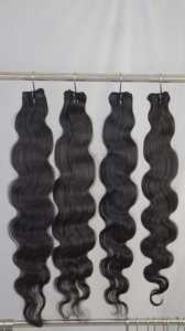 Venta al por mayor de paquetes de cabello humano brasileño virgen con cierre de onda del cuerpo Tipo de cabello indio - Product Image 6