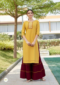 Kurtis Dames Coton Reyon Femmes Anarkali Dernier Design De Mode Prêt À Porter À Bas Prix avec Dupatta Jackate Robe Indienne En Gros Alphanumero - Product Image 5