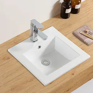 浴室小方形经典橱柜洗手盆