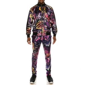 Survêtement en velours pour homme, vêtements d'hiver, décontractés, chauds, avec conception personnalisée, Logo, bonne allure, bas prix - Product Image 1