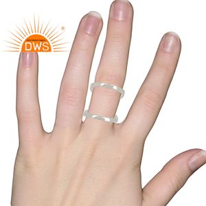 Designer 925 Sterling Fine Silver Girls Fashion <b>Rings</b> Wholesaler of <b>Plain</b> Silver Jewelry Supplier - Product Image 5
