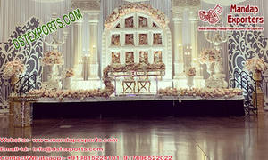 Décoration de scène de mariage moderne en fibre optique, style occidental, pour mariage canadien, scène de mariage exclusive, scène américaine, Ohio - Product Image 2