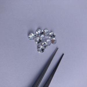 อัญมณีกึ่งมีค่าเจียระไนทรงกลมพลอยเทียมสีขาวธรรมชาติขนาด5มม. - Product Image 2