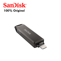 100% Asli SanDisk IXpand Luxe SDIX70N 256G untuk Apple iPhone iPad & Tipe-C OTG USB 3.1 Flash Drive