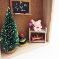 Échelle miniature 1:12 salle de jeux maison de poupée