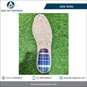 Semelles de chaussures classiques épaisses 11/12mm faites à la main 100% semelles en jute naturel haut fabricant indien pour chaussures plates - Product Image 3