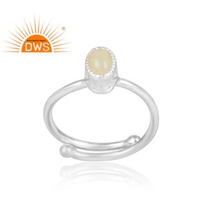 Beier — bague en pierre précieuse pour femmes, opale éthiopienne, argent Sterling 925, décontractée, vente en gros - Product Image 2