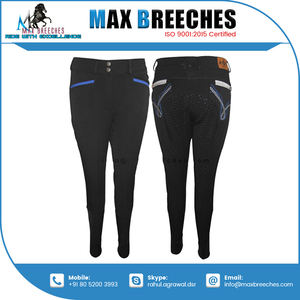 Jodhpurs équestres taille haute avec logo personnalisé Culotte d'équitation Pantalon imprimé en silicone Produits personnalisables pour chevaux - Product Image 6