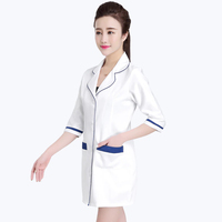 Robe Slim multicolore pour femmes, vêtement de travail pour Salon de beauté, combinaison Anti-rides blanche