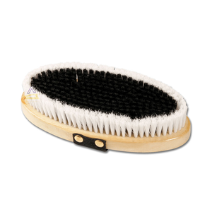 CST 363 Wooden Leather and Nylon Back Strap <b>Horse</b> Soft Brush <b>Horse</b> <b>Care</b> Brush <b>Horse</b> Cleanliness Soft Brush Equestrian <b>Product</b> - Product Image 5
