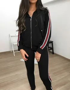 Stylish Women's Tracksuit Hoodies Sweatshirt Pants Sets Sport Wear Casual Suit Running Gym Exercise Suits by EVERGLOW