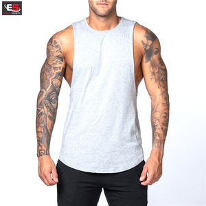 PurePerformance hommes décontracté Gym gilet 100% coton séchage rapide débardeur Logo personnalisé impression tricoté OEM approvisionnement grande taille musculation - Product Image 4