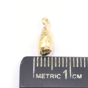 Vintage Party Drop Charms 13 MM con forma de gota de fianza Colgante chapado en oro de plata esterlina rodio - Product Image 4