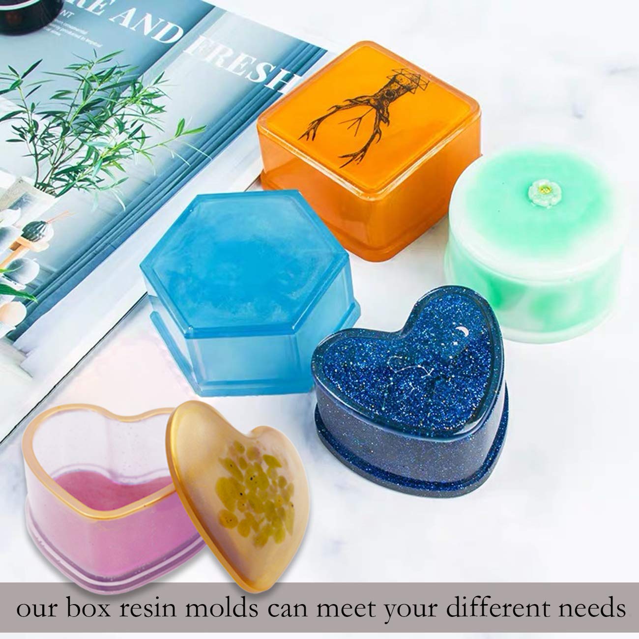 Desktop Storage Stand Epoxy Resin Mold Jewelry Display Shelf Rack Silicone Mould