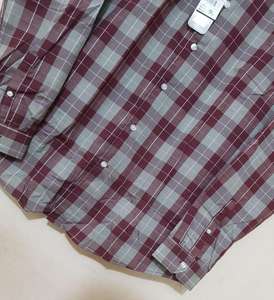 Chemises de bureau pour hommes à manches longues, à carreaux, boutonnées, de qualité supérieure, de marque originale, en provenance du Bangladesh, lots en stock - Product Image 4