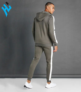 ชุดกีฬาผ้าคอตตอน100% แห้งเร็วชุดวอร์มสำหรับผู้ชายดีไซน์ใหม่2025ออกแบบโลโก้ได้ตามต้องการ - Product Image 2