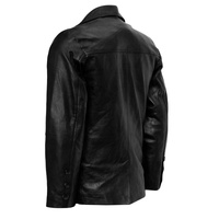 Chaqueta de cuero para hombre, moda de invierno, negra, piel forrada, cálida, para motocicleta, motociclista, delgada, 2022