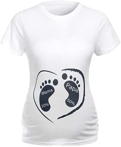 Оптовая продажа, женские топы высокого качества, летние хлопковые футболки с круглым вырезом и коротким рукавом для беременных