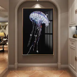 Neue Design 3D Diamant Malerei Klebstoff Wand Kunst 3D Wand Malerei Erstaunliche Öl Druck Malerei Auf Leinwand Für Wohnzimmer