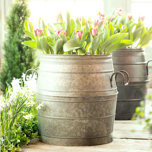 Amor — planteur en fer forgé pour pot de fleurs, pot de fleurs en métal galvanisé, vase de fleurs - Product Image 6