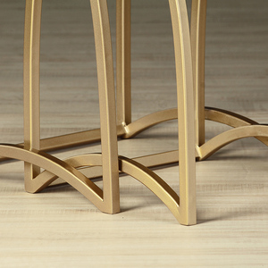 Oneup — plateau latéral en métal et marbre, pour salle à manger, moderne, rond, fabriqué en inde, tout bureau, maison, Restaurant, Super marché, 2022 - Product Image 4