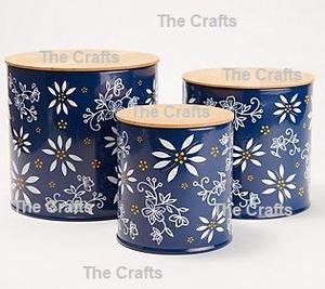 ชุดกล่องไม้3ขนาดแตกต่างกันพร้อมกล่องเก็บของเครื่องครัวสำหรับบ้าน - Product Image 2