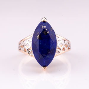 แหวนวินเทจคุณภาพสูง925เงินและโรสโกลด์แผ่นโรเดียมธรรมชาติจากประเทศไทย - Product Image 3