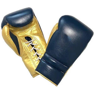 Guantes de entrenamiento de cuero de estilo profesional, guantes de boxeo, Kick Boxing - Product Image 1