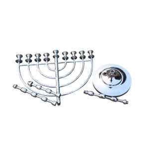 Handmade 9-Branch Old Temple Menorah New <b>Hanukkah</b> Candle Holders for Home <b>Decor</b> Chanukah Religious Metal Stand - Product Image 5