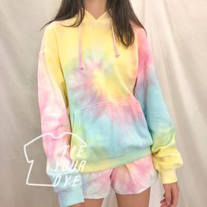 Custom Made Tie Dye Drop Shoulder Oversized Men's <b>Hoodie</b>&Sweatshirt 100%Organic Cotton Winter Warm Cozy Outdoor Fashion - Product Image 2