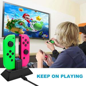 Portable MINI Plastic Charging <strong>Stand</strong> for Nintendo for <strong>Switch</strong> Joy-Cons with Wired Dock 2-in-1 Simultaneous Charging - Product Image 6