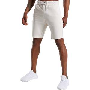 Short de fitness personnalisé pour hommes 100% coton FrenchTerry Fleece Casual Sport Drawstring Design avec motif brodé solide - Product Image 4