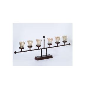 Portavelas Decorativo Premium para Interiores, Diseño Moderno, Estilo Huracán, para Múltiples Velas, Estilo Americano, Aspecto Elegante - Product Image 3