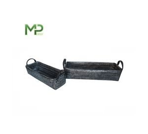 ตะกร้าไม้ไผ่พับได้สไตล์ดั้งเดิมปรับแต่งได้เป็นมิตรกับสิ่งแวดล้อมงานฝีมือไม้ไผ่ของตกแต่งบ้าน - Product Image 5