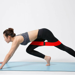 Logo personnalisé Nylon Yoga Gym Bandes de résistance Bandes d'exercice avec sac en tissu personnalisé Emballage pour Booty Hip Workout - Product Image 4